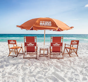 Two Beach Chairs and Umbrella
