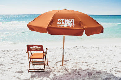 Single Deck Chair and Umbrella